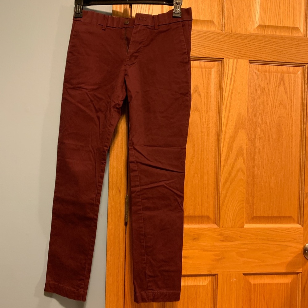 Burgundy Chinos 28x30